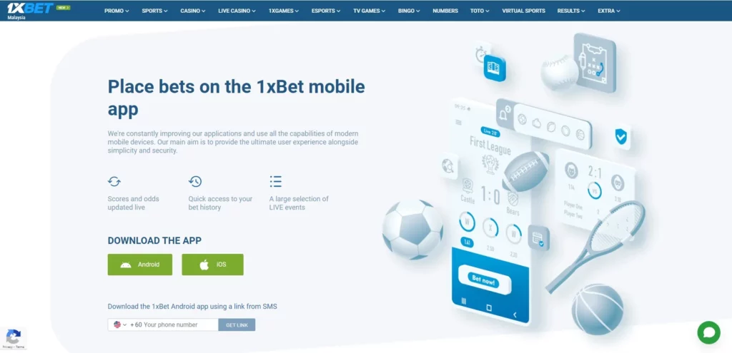 1xBet Mobile Betting App